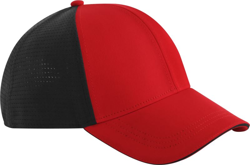 Levně 6 panelová klubová kšiltovka - red/black