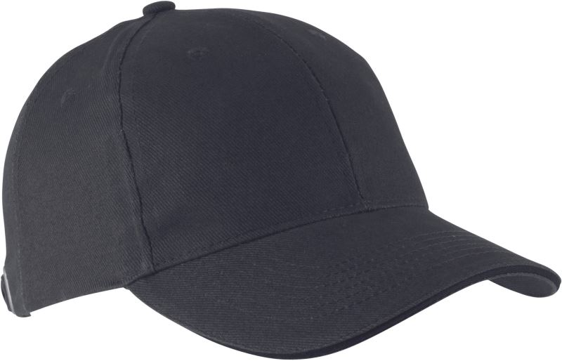 Levně 6 Panelová sandwich kšiltovka "Orlando" - dark grey/black