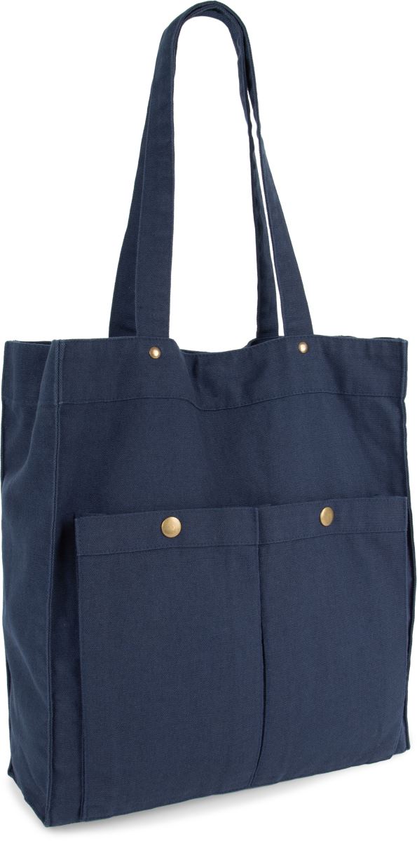Levně Bavlněná taška - washed navy