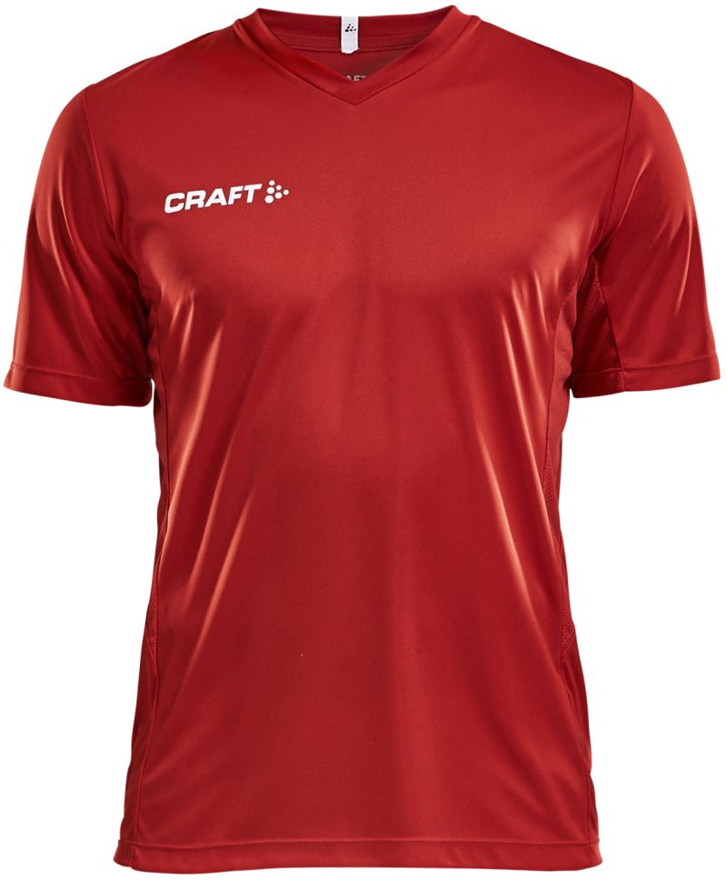 Levně Pánské sportovní tričko s výstřihem do V - bright red