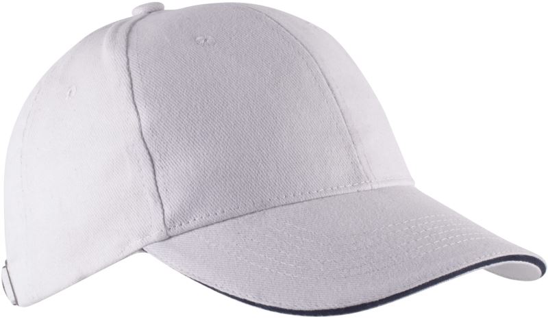 Levně 6 Panelová sandwich kšiltovka "Orlando" - white/navy