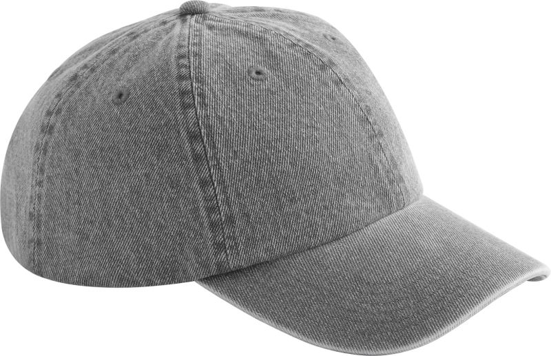 Levně 6 Panelová denim kšiltovka - acid grey