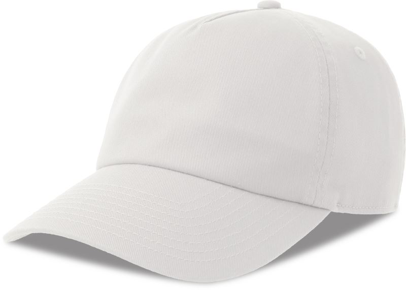 Levně 5 panelová baseballová kšiltovka - white