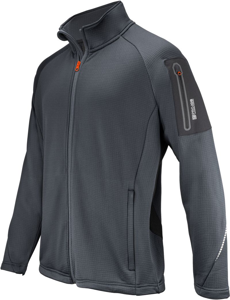 Levně Pracovní bunda z mikrofleecu - grey