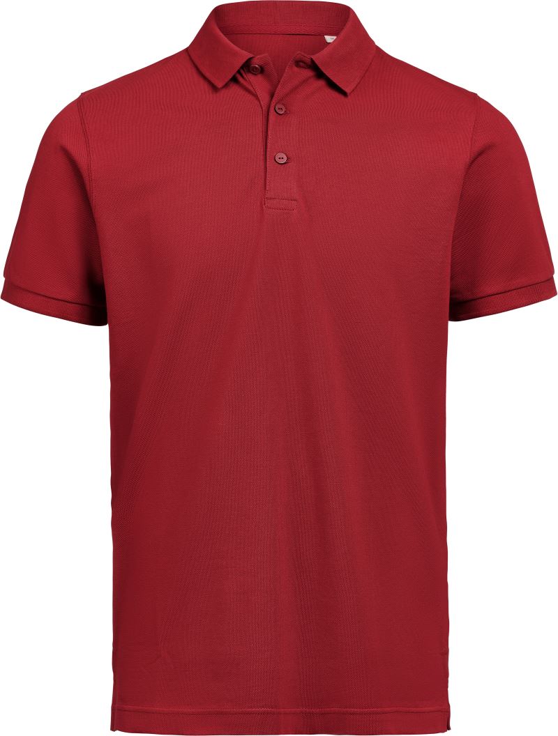 Levně Unisex piqué polo z těžké bavlny - brick