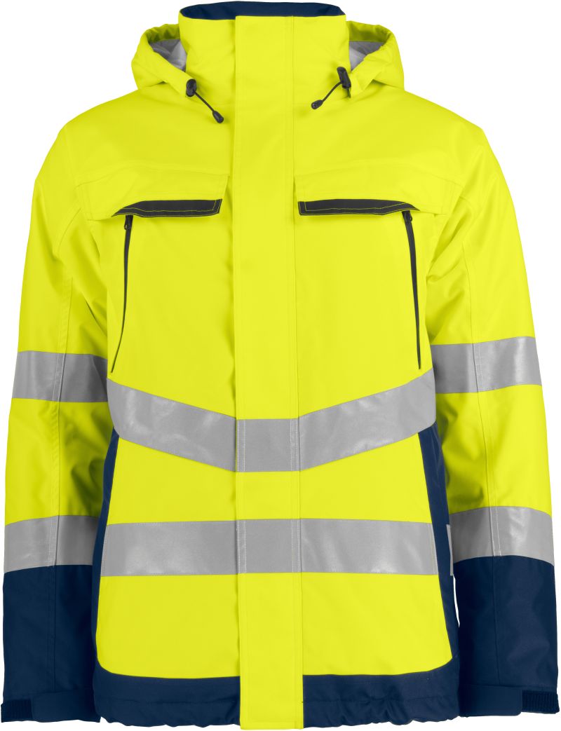 Levně Polstrovaná bezpečnostní bunda - hi vis yellow/navy