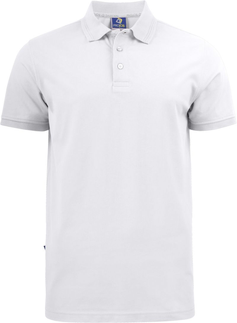 Levně Pánské pracovní piqué polo z těžké bavlny - white