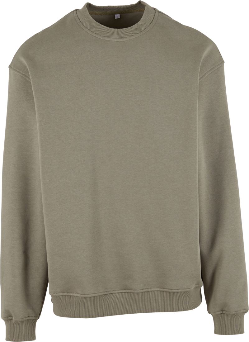 Levně Mikina z těžké bavlny "Loose Fit" - pale olive